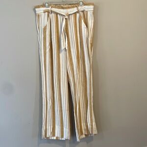 EUC Linen wide leg pants